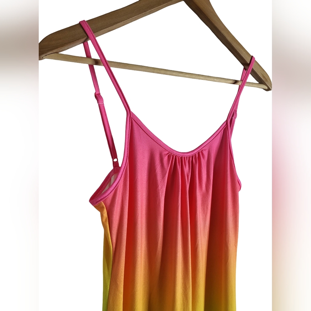 Rainbow Ombre Maxi Dress - Picture 3 of 9